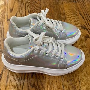 ASOS design holographic sneakers
